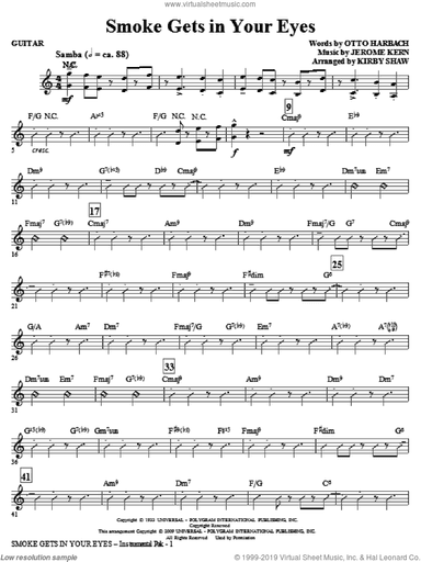 Smoke Gets in Your Eyes (arr. Kirby Shaw)