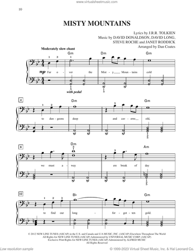 Misty Mountains (from The Hobbit: An Unexpected Journey) (arr. Dan Coates)