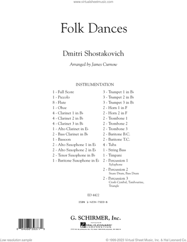 Folk Dances (arr. James Curnow) (COMPLETE)