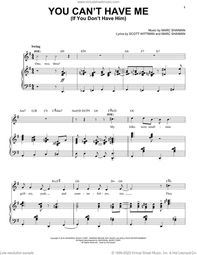 You Can't Have Me (If You Don't Have Him) (from Some Like It Hot)