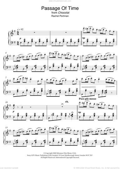 Passage Of Time (from Chocolat)