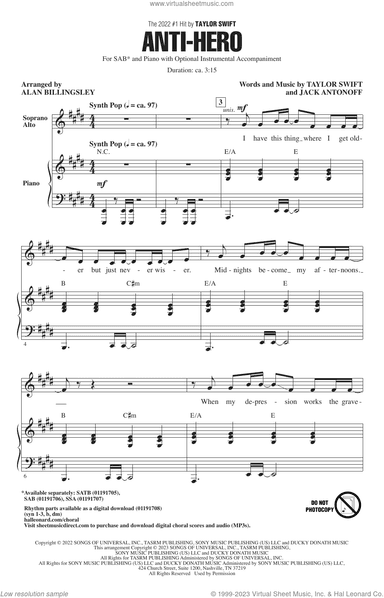 Anti-Hero (arr. Alan Billingsley)