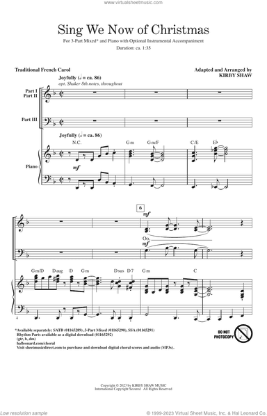 Sing We Now Of Christmas (arr. Kirby Shaw)