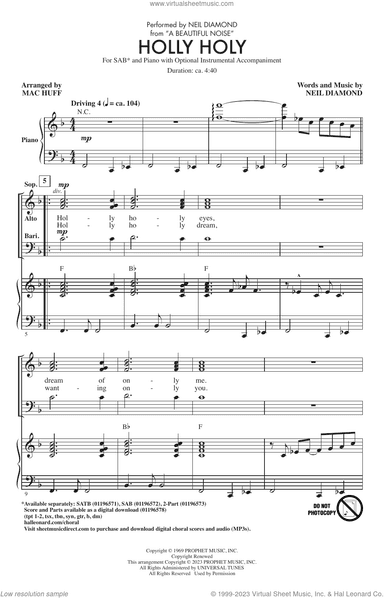 Holly Holy (from A Beautiful Noise) (arr. Mac Huff)