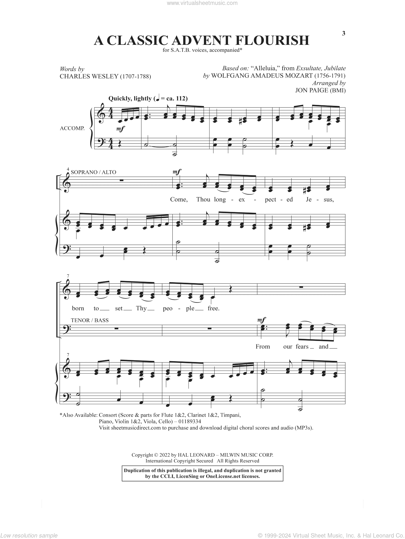 A Classic Advent Flourish (arr. Jon Paige)