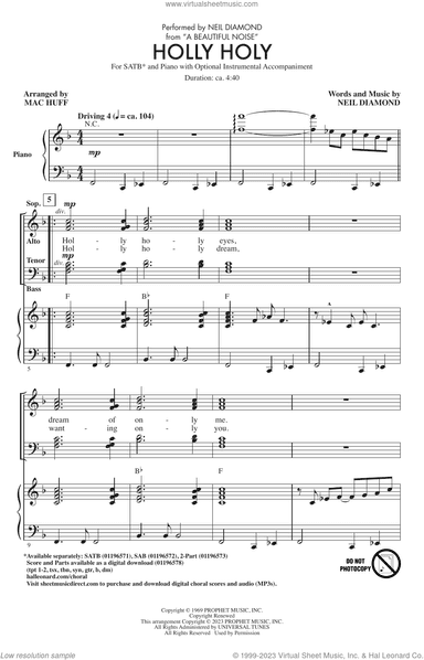 Holly Holy (from A Beautiful Noise) (arr. Mac Huff)