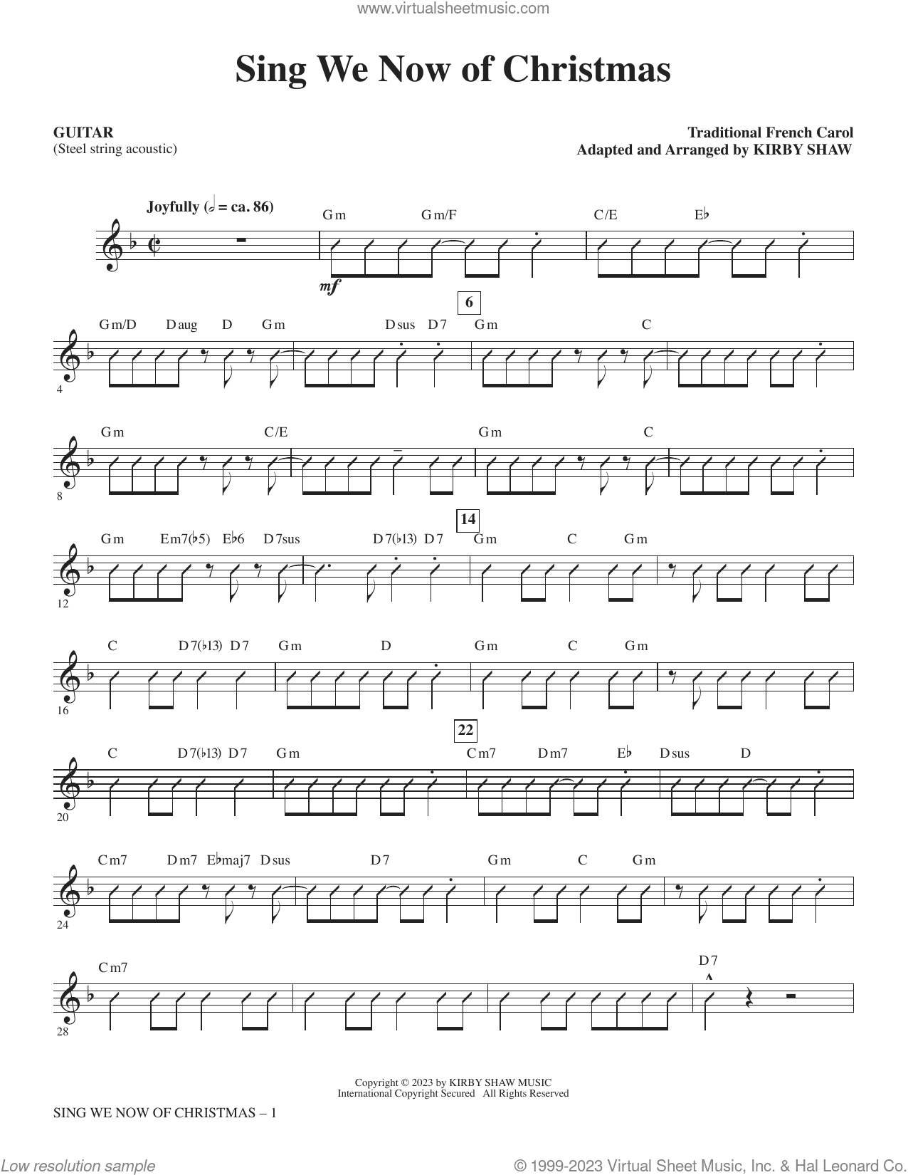 Sing We Now of Christmas (arr. Kirby Shaw)
