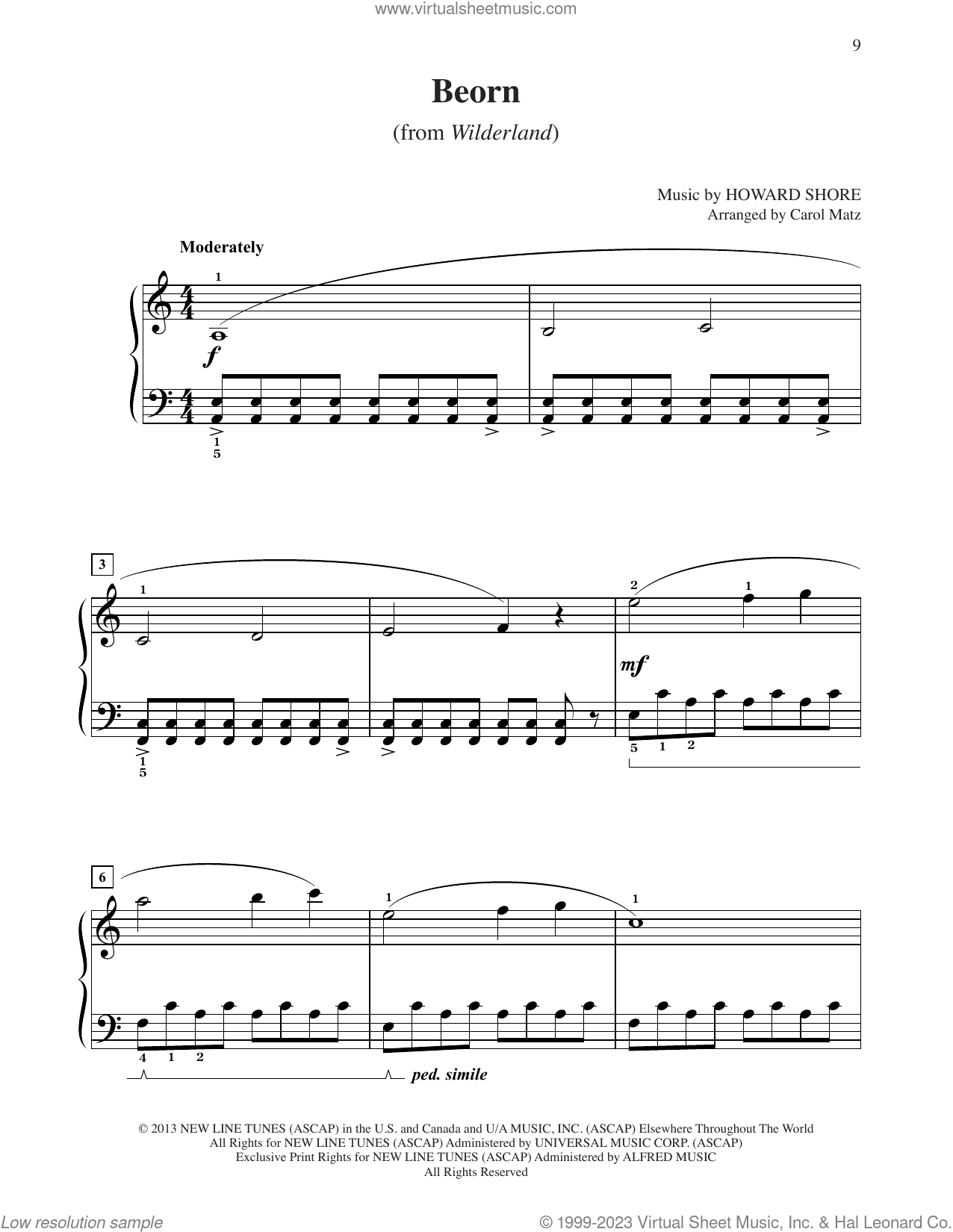 Beorn (from The Hobbit: The Desolation of Smaug) (arr. Carol Matz)