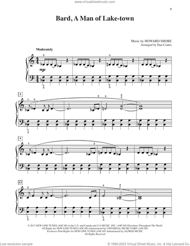 Bard, A Man Of Lake-Town (from The Hobbit) (arr. Dan Coates)
