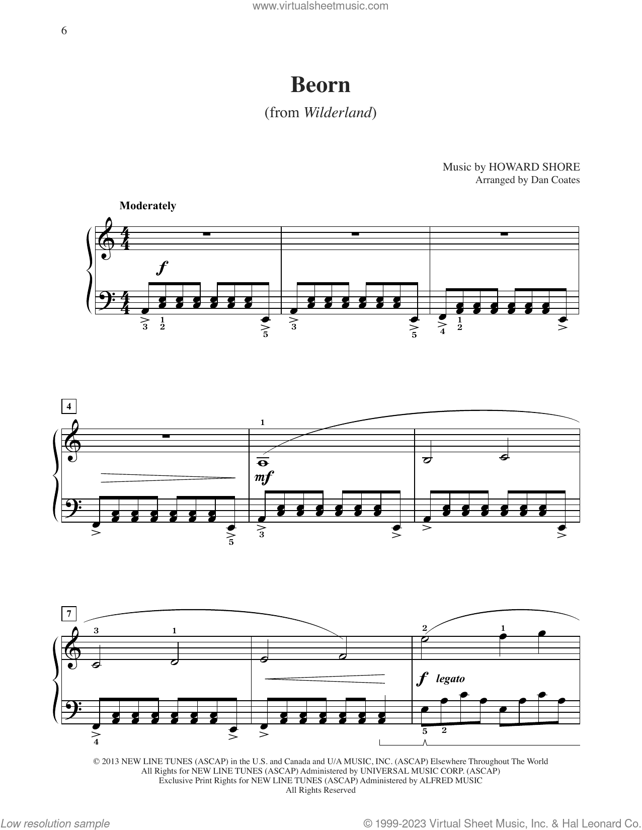 Beorn (from The Hobbit: The Desolation of Smaug) (arr. Dan Coates)