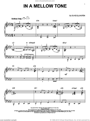 In A Mellow Tone (arr. Brent Edstrom)