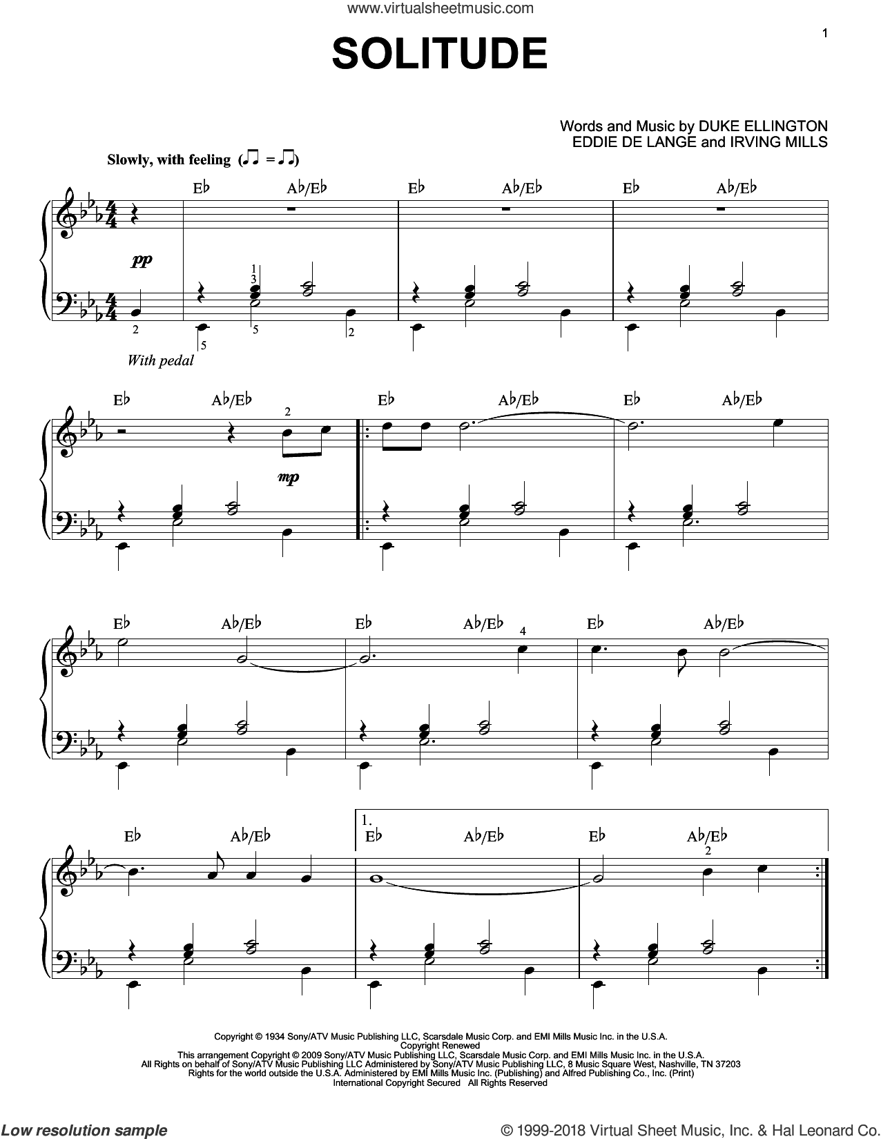 Solitude (arr. Brent Edstrom)
