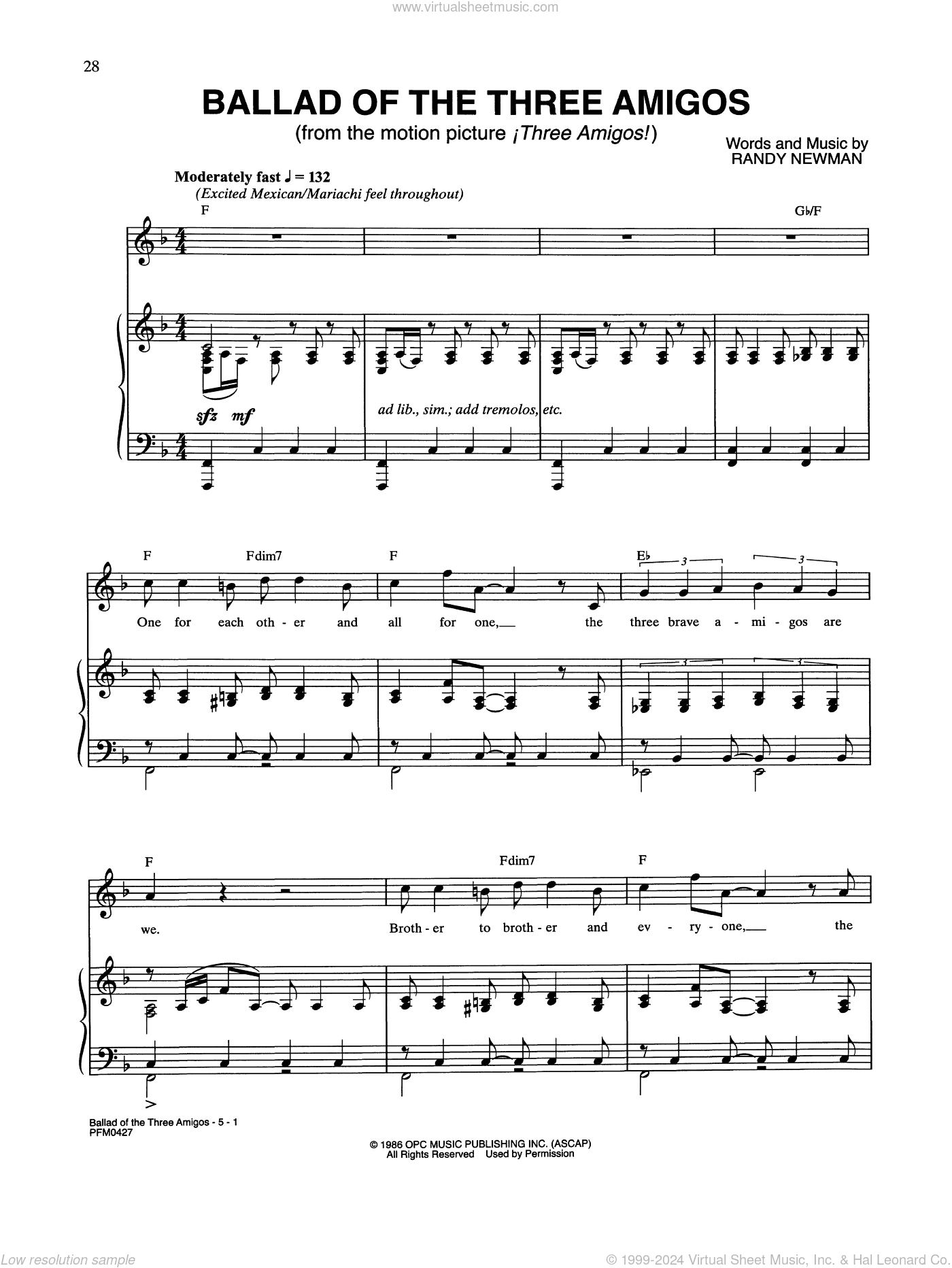 Ballad Of The Three Amigos (from Three Amigos!)