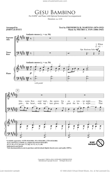Gesu Bambino (arr. John Leavitt)