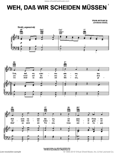 Weh, Dass Wir Scheiden Mussen (The Soldiers Farewell)