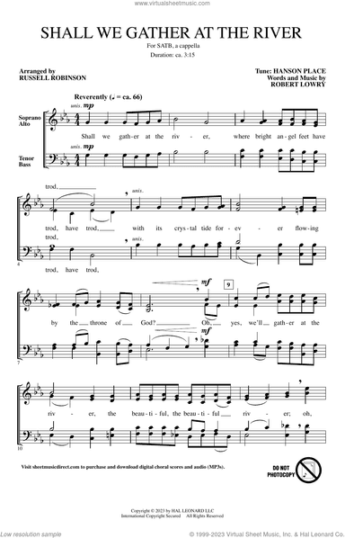 Shall We Gather At The River (arr. Russell Robinson)