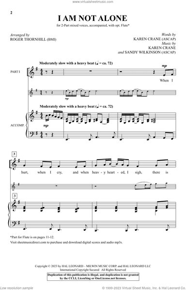 I Am Not Alone (arr. Roger Thornhill)