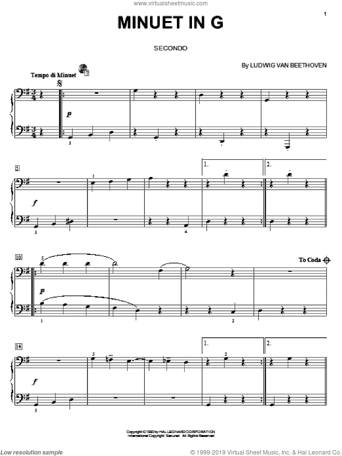 Minuet In G Major