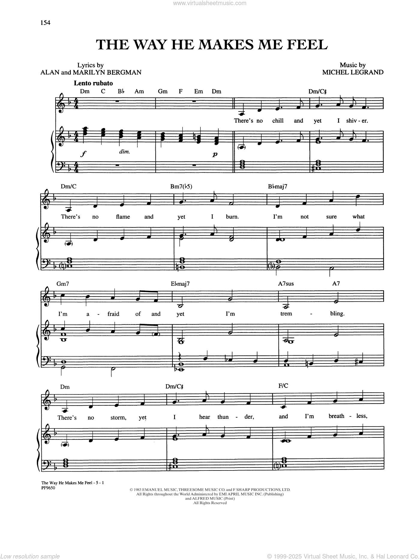 The Way He Makes Me Feel (from Yentl)