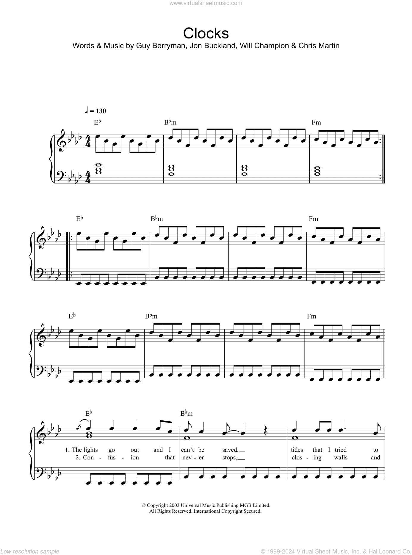 Clocks, (intermediate)