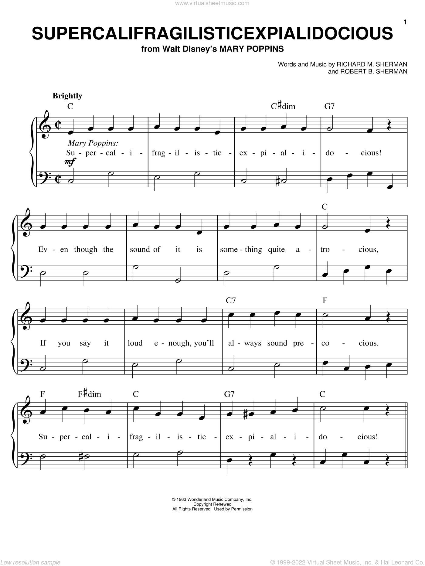 Supercalifragilisticexpialidocious (from Mary Poppins)