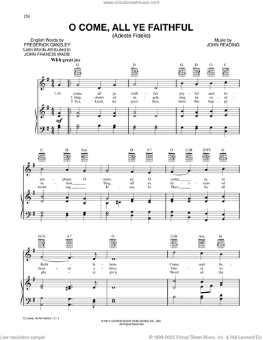 O Come, All Ye Faithful
