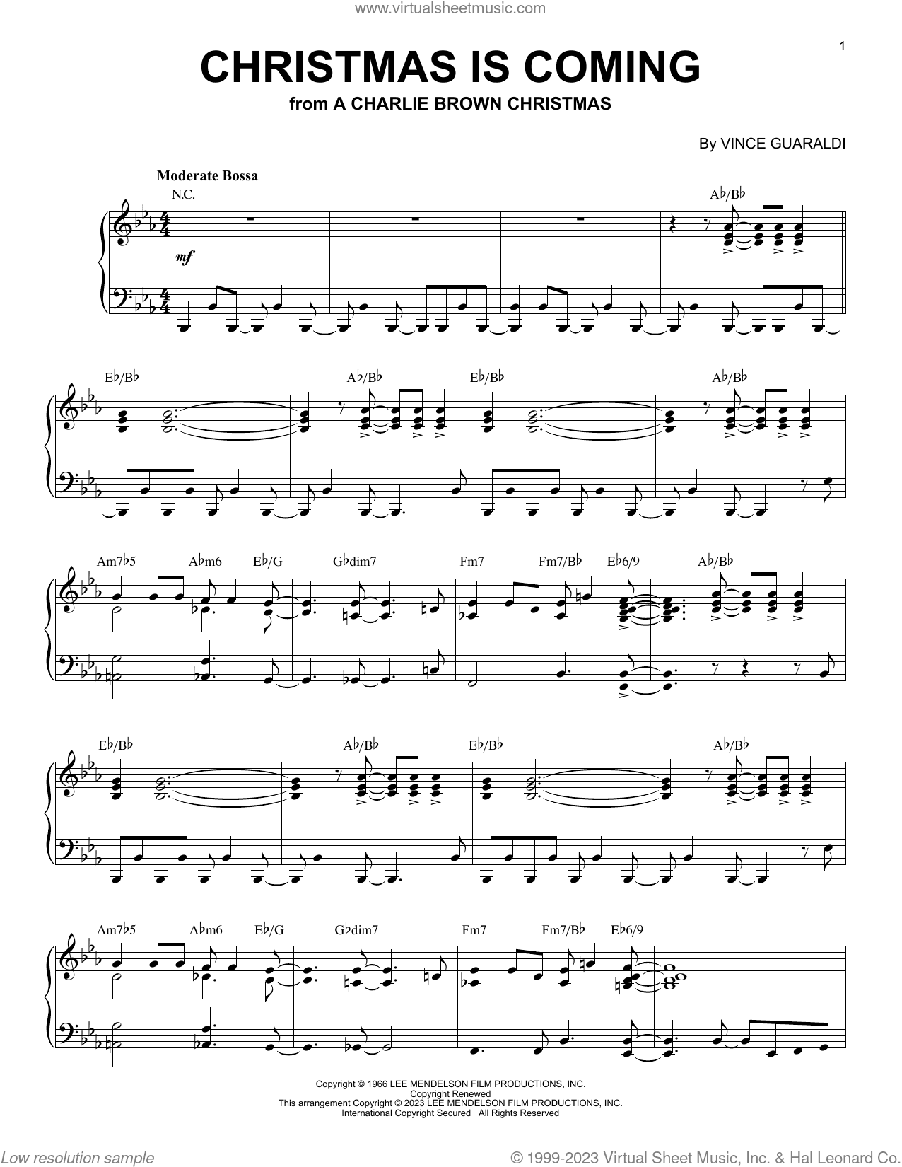 Christmas Is Coming [Jazz version] (arr. Brent Edstrom)