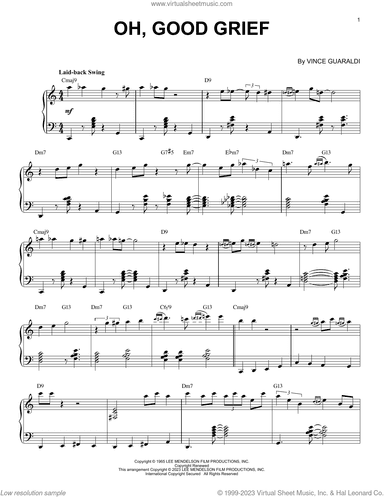 Oh, Good Grief [Jazz version] (arr. Brent Edstrom)