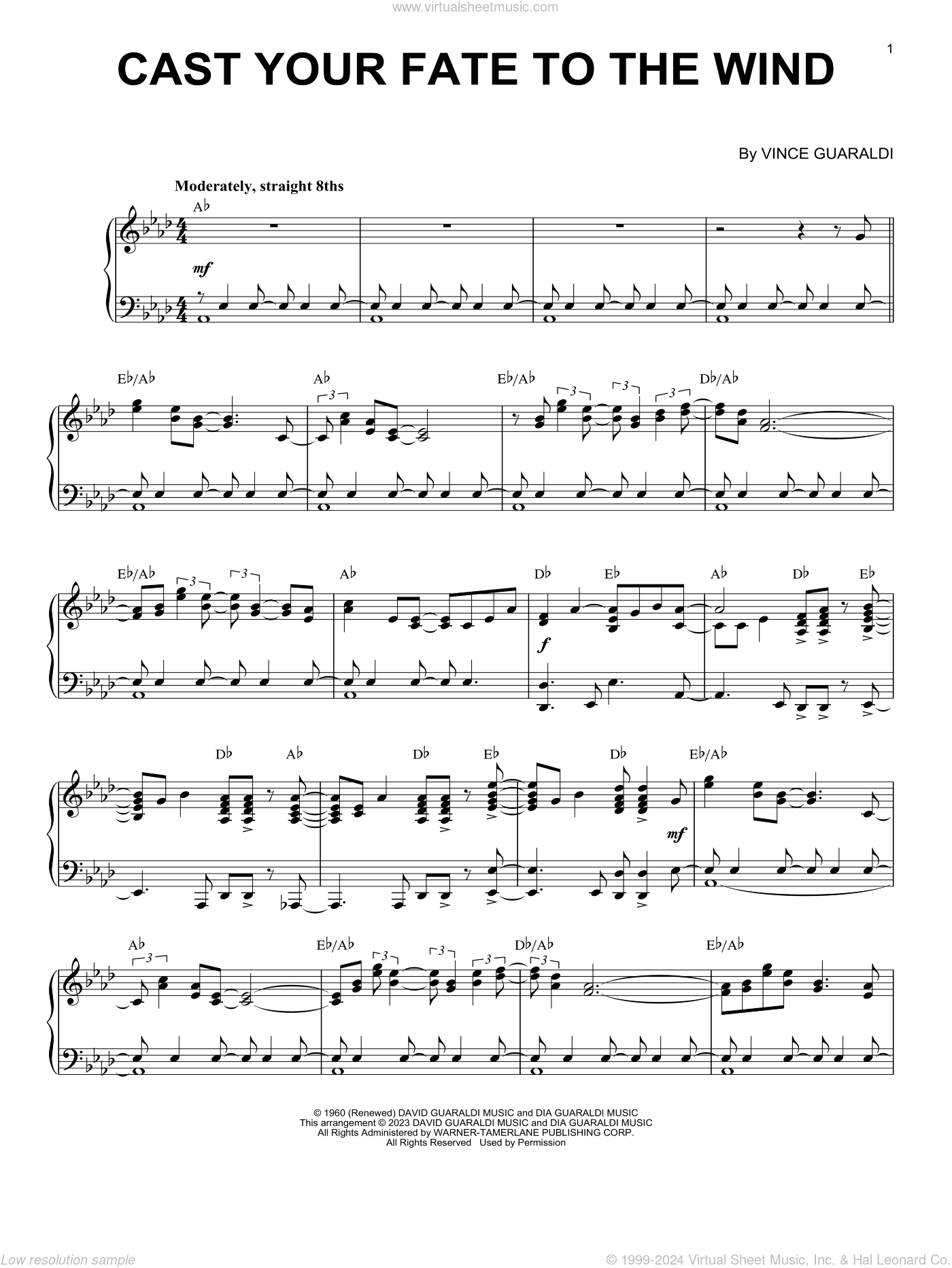 Cast Your Fate To The Wind [Jazz version] (arr. Brent Edstrom)