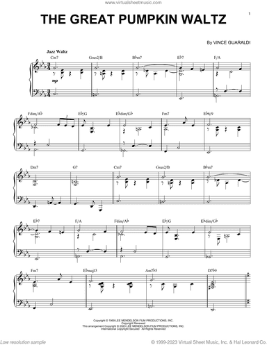 The Great Pumpkin Waltz [Jazz version] (arr. Brent Edstrom)