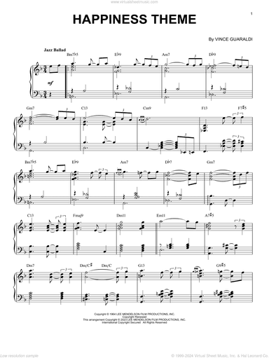Happiness Theme [Jazz version] (arr. Brent Edstrom)