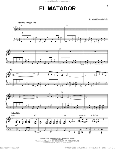 El Matador [Jazz version] (arr. Brent Edstrom)