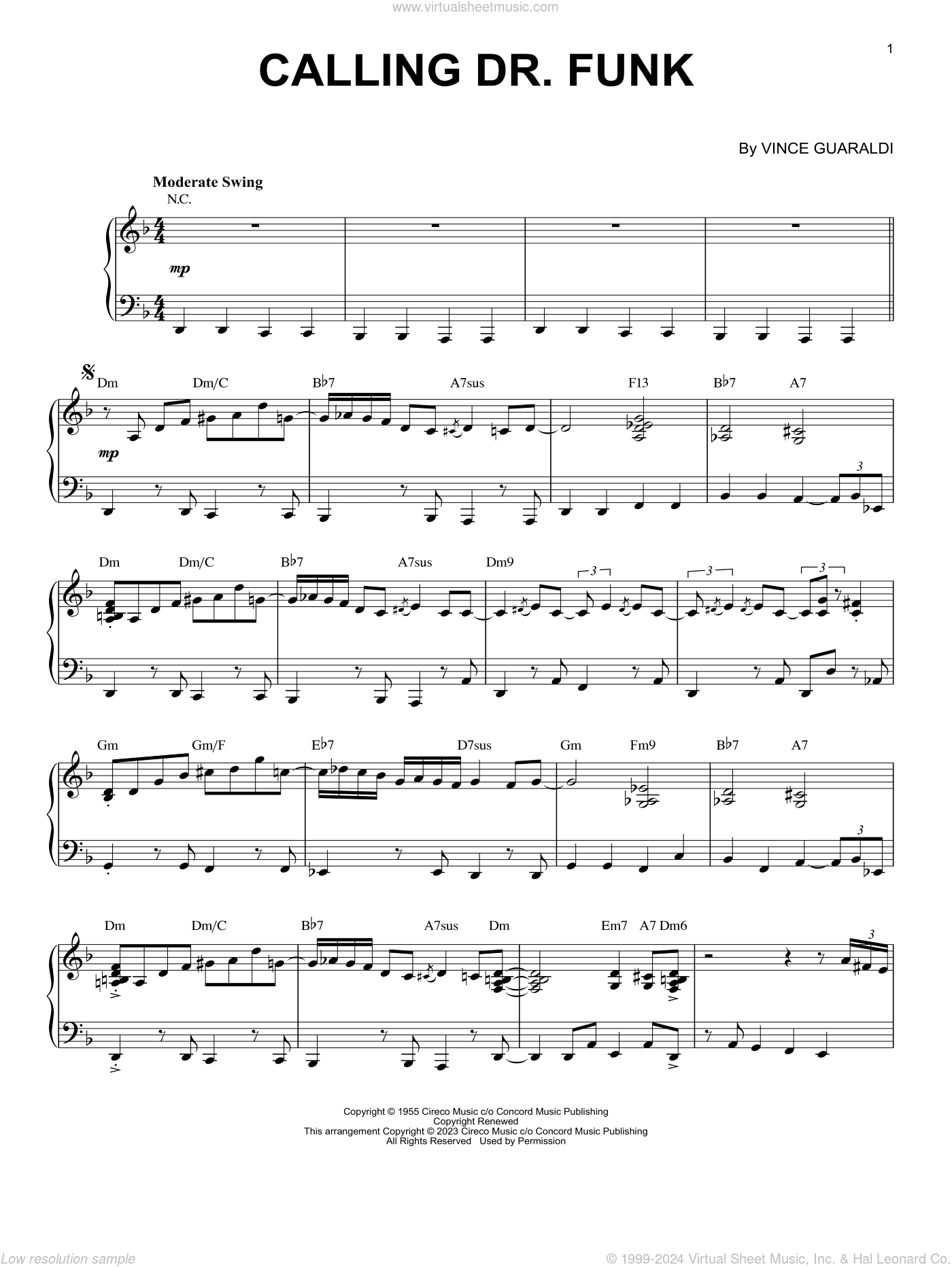 Calling Dr. Funk [Jazz version] (arr. Brent Edstrom)