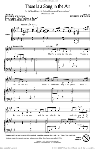 There Is A Song In The Air