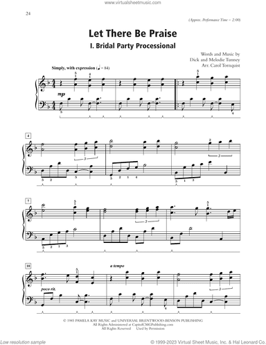 Let There Be Praise (arr. Carol Tornquist)