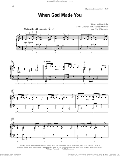 When God Made You (arr. Carol Tornquist)