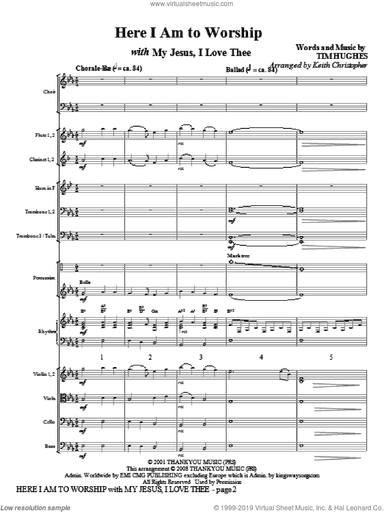 Here I Am To Worship (with "My Jesus, I Love Thee") (arr. Keith Christopher)