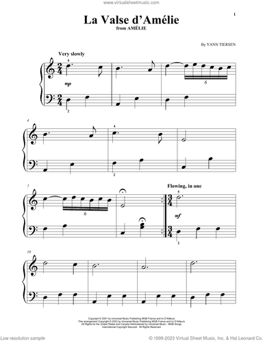 La Valse D'Amelie (from Amelie)