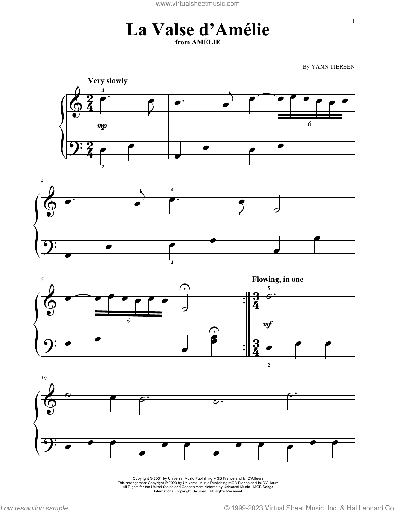 La Valse D'Amelie (from Amelie)