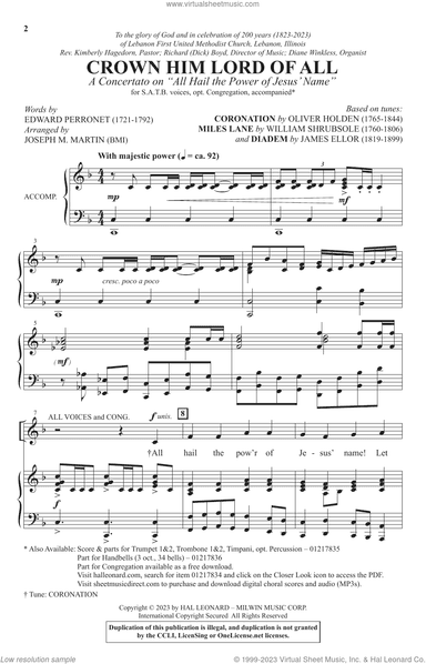 Crown Him Lord Of All (A Concerto on "All Hail The Power Of Jesus' Name")