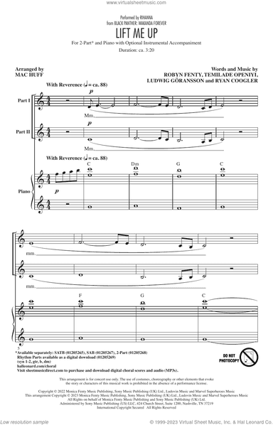 Lift Me Up (from Black Panther: Wakanda Forever) (arr. Mac Huff)