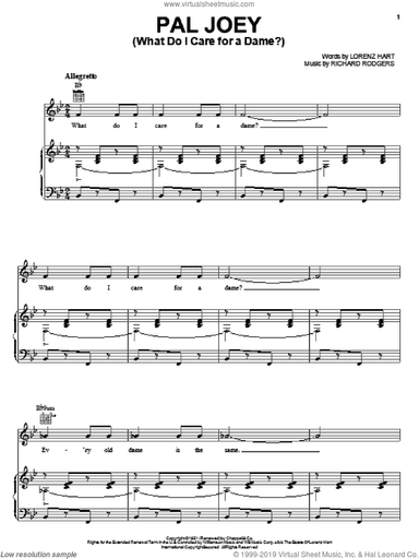 Pal Joey (What Do I Care For A Dame?)