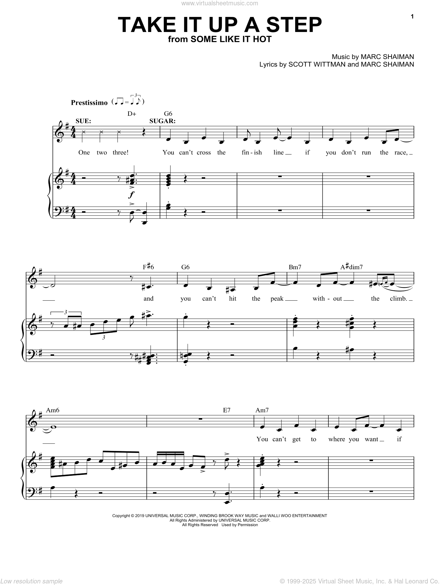 Take It Up A Step (from Some Like It Hot)