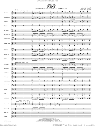 Music from Rent (arr. Jay Bocook) (COMPLETE)