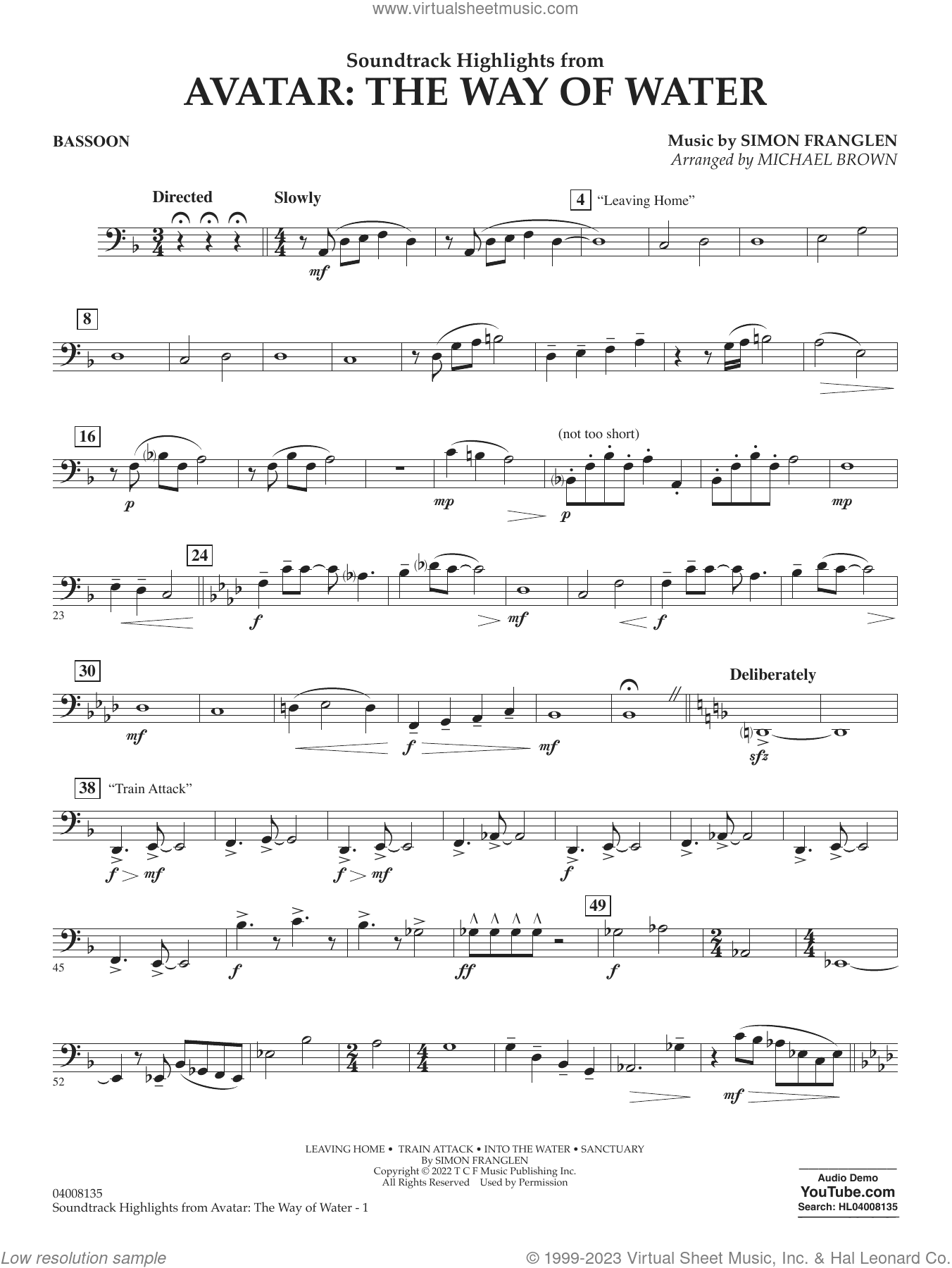 Soundtrack Highlights from Avatar: The Way of Water (arr. Brown)