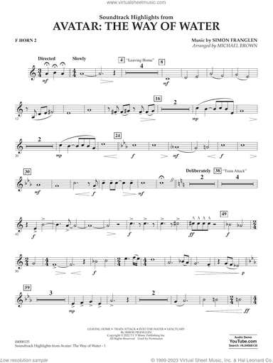 Soundtrack Highlights from Avatar: The Way of Water (arr. Brown)