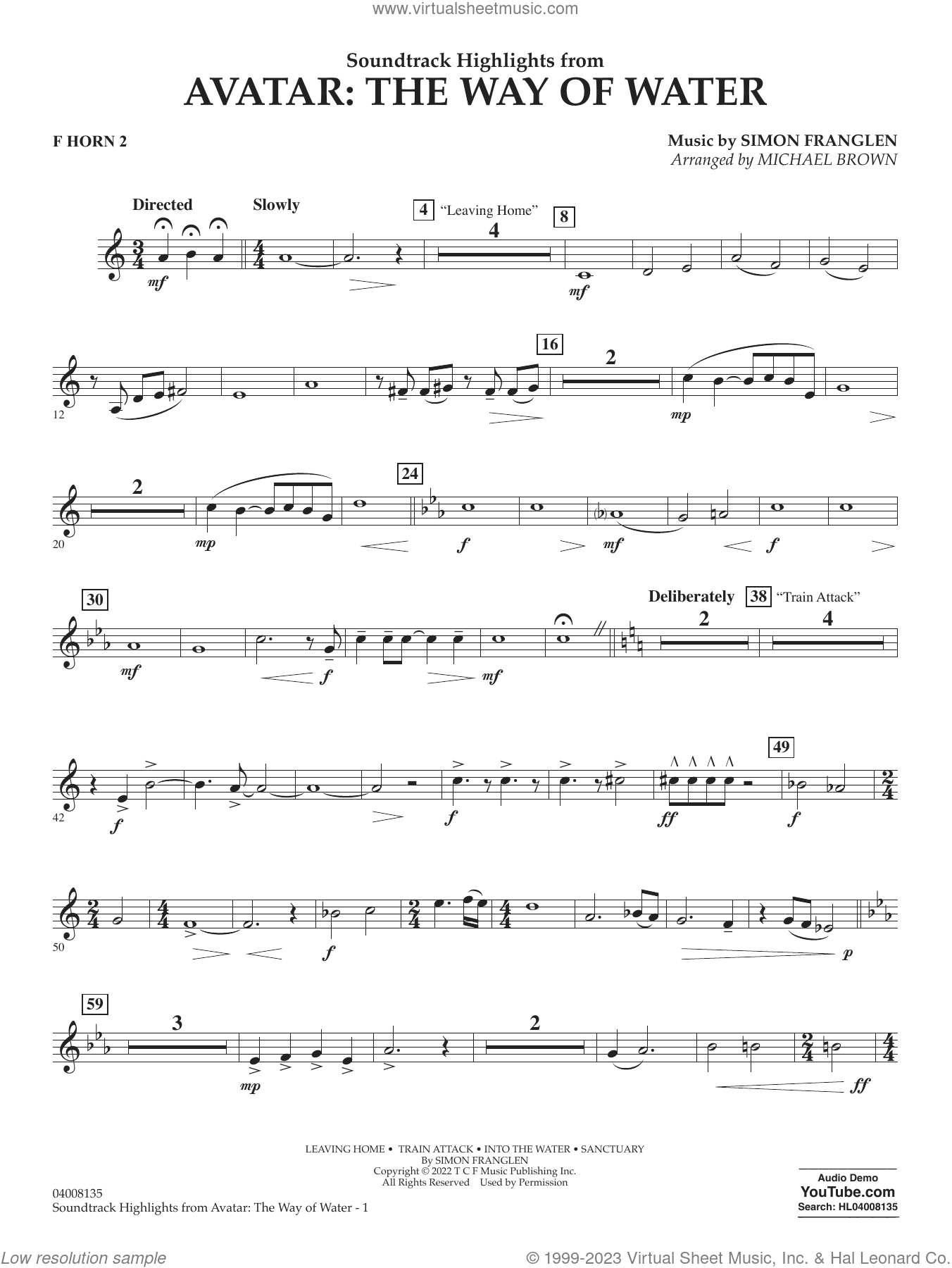 Soundtrack Highlights from Avatar: The Way of Water (arr. Brown)