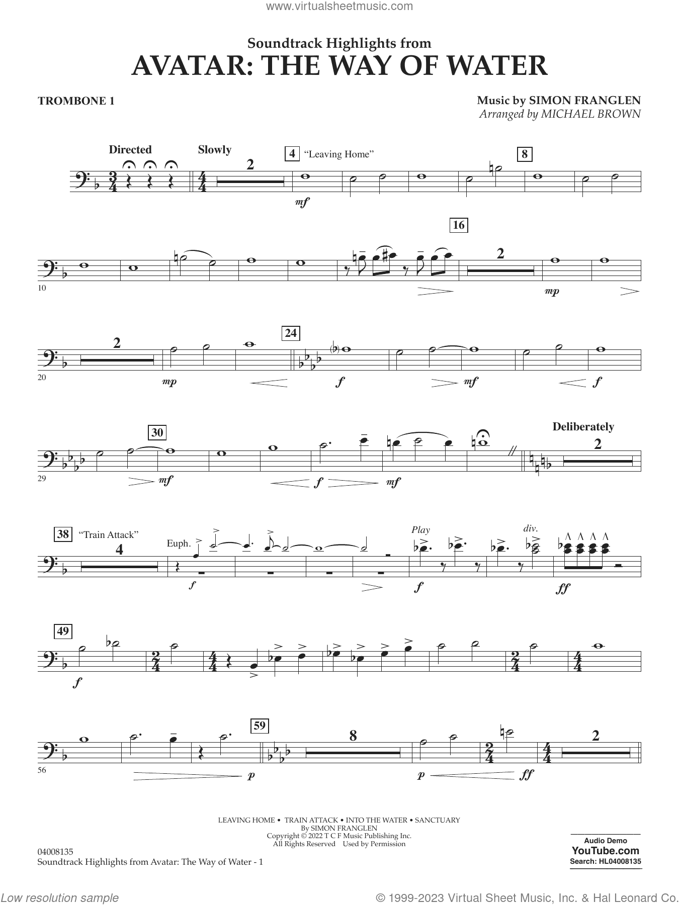 Soundtrack Highlights from Avatar: The Way of Water (arr. Brown)