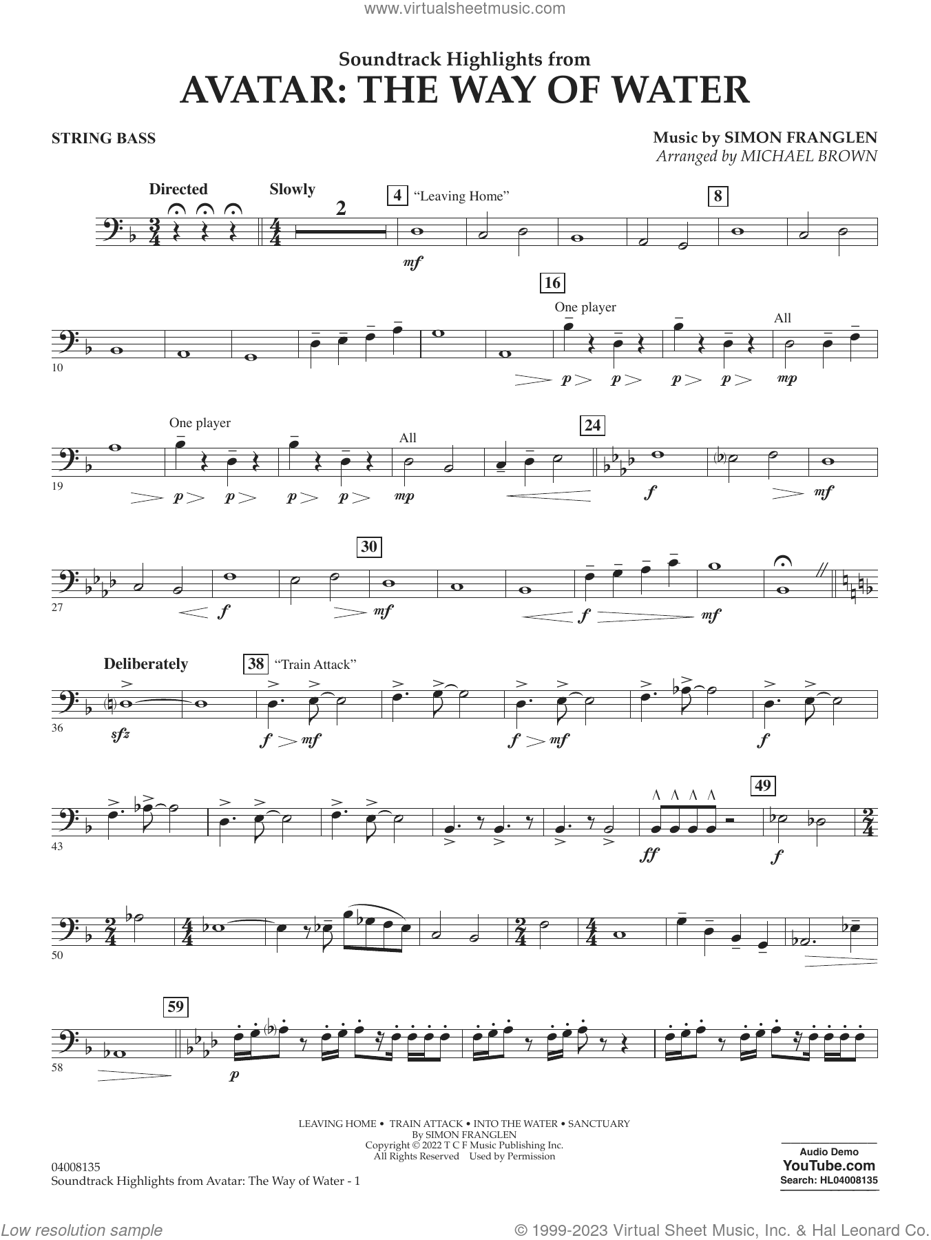 Soundtrack Highlights from Avatar: The Way of Water (arr. Brown)