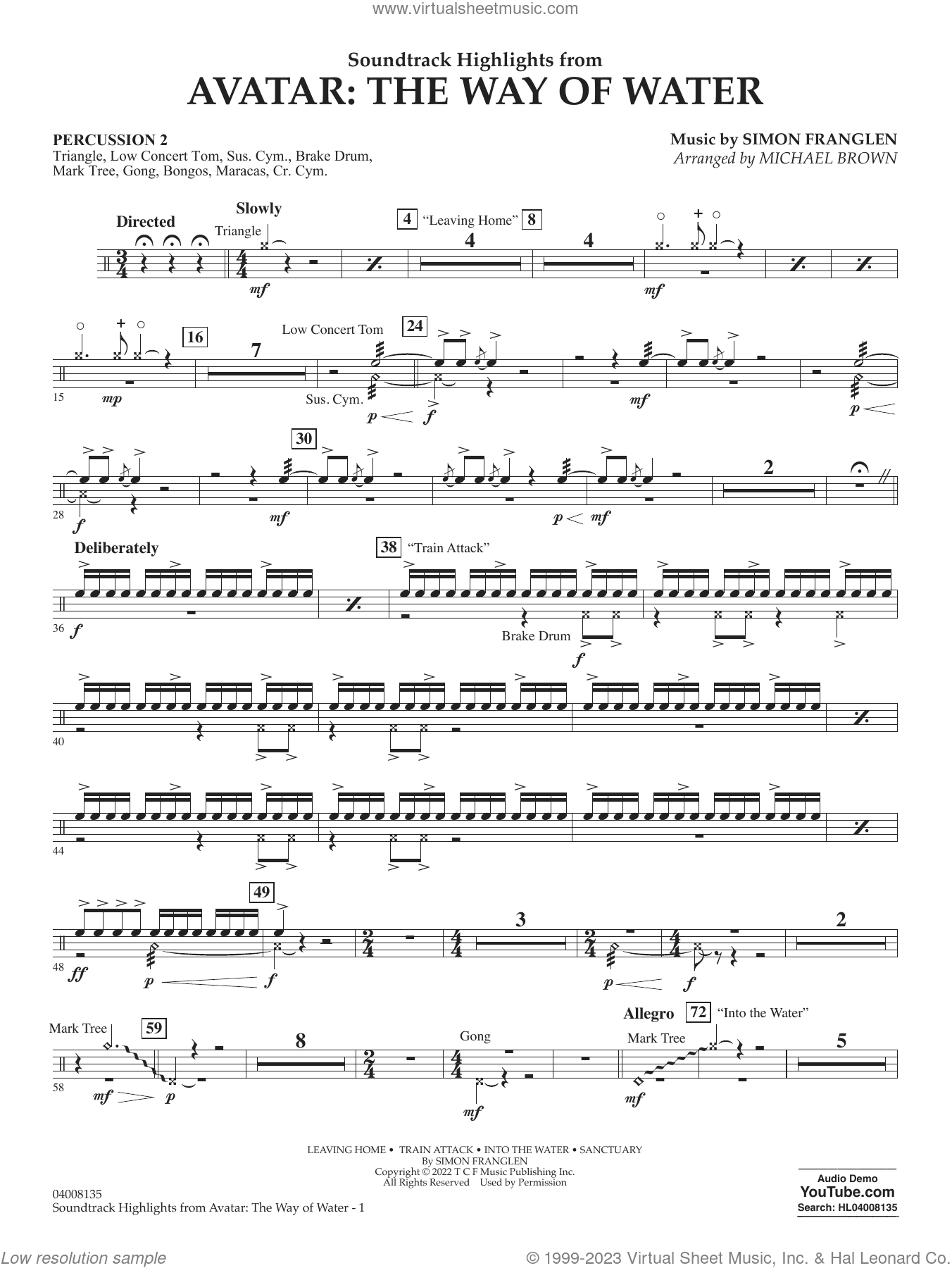 Soundtrack Highlights from Avatar: The Way of Water (arr. Brown)